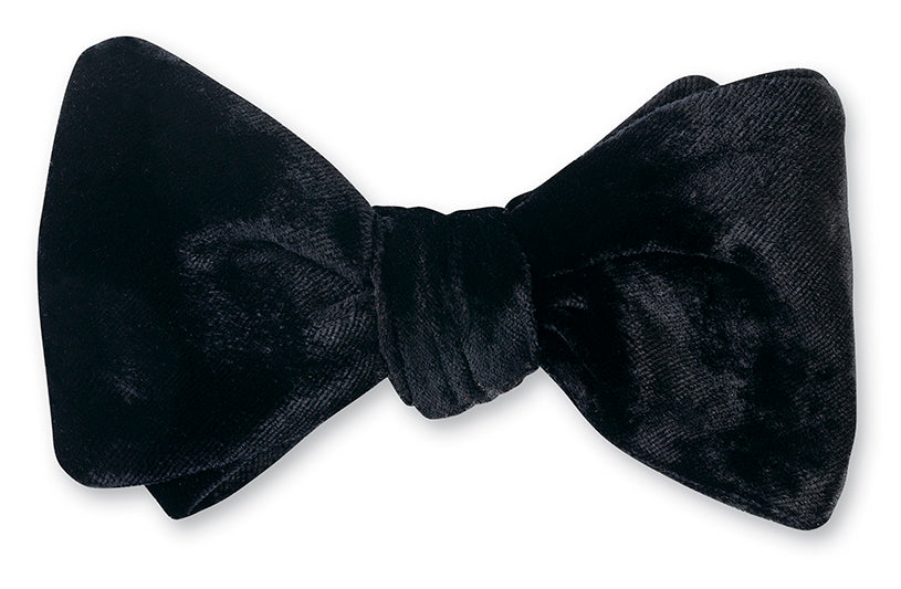 R. Hanauer Black Velvet Bow Tie