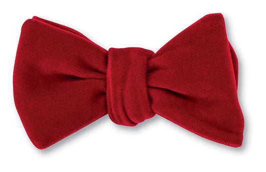 R. Hanauer Red Velvet Bow Tie