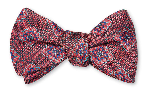 R. Hanauer Coral Edwards Medallions Bow Tie - B6012