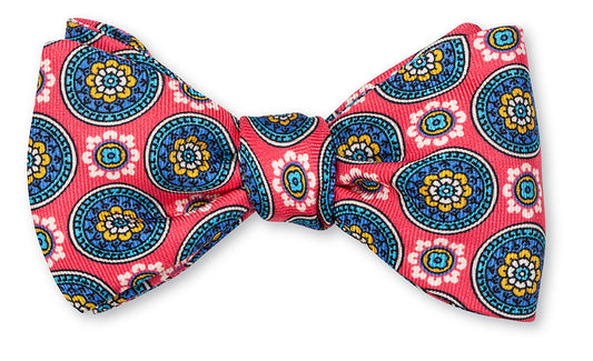 R. Hanauer Coral Fairview Medallions Bow Tie - B5996