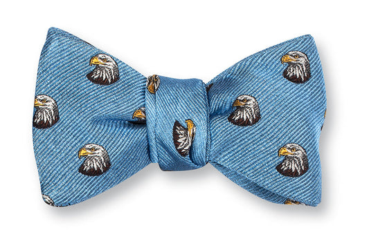 R. Hanauer Light Blue Bald Eagle Bow Tie - B5992