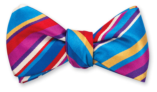 R. Hanauer Dempsey Stripes Bow Tie