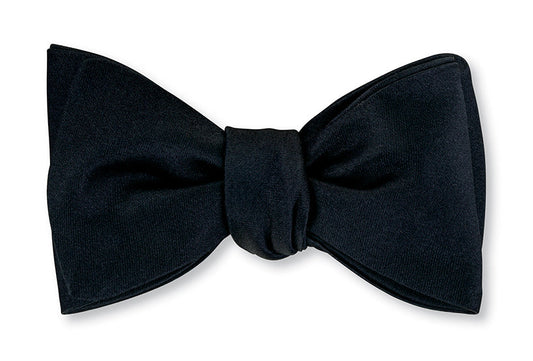 R. Hanauer Formal Navy Satin Bow Tie