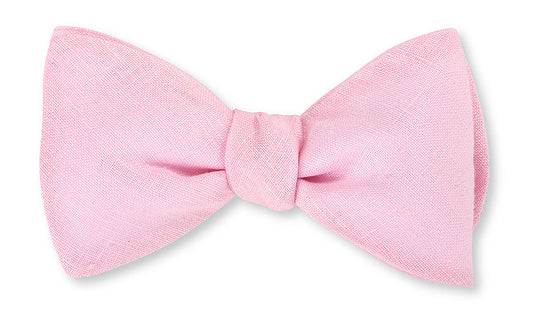 R. Hanauer Pink Rishra Linen Bow Tie - B2838