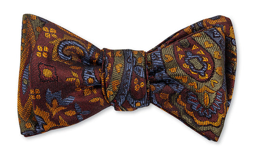 R. Hanauer Burgundy Fernbank Paisley Bow Tie - B5823