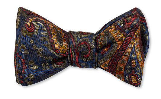 R. Hanauer Navy Fernbank Paisley Bow Tie - B5821