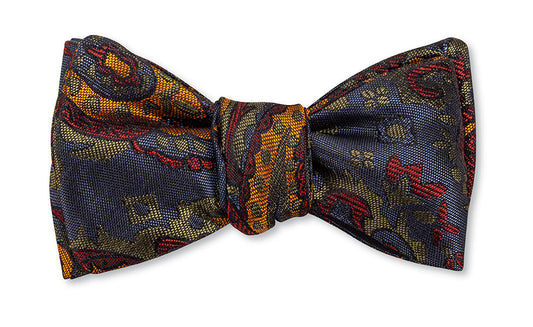 R. Hanauer Blue Fernbank Paisley Bow Tie - B5820