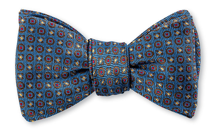 R. Hanauer Blue Chelsea Neats Bow Tie - B5818