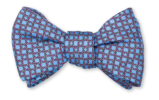 R. Hanauer Blue Circle Links Bow Tie - B6000