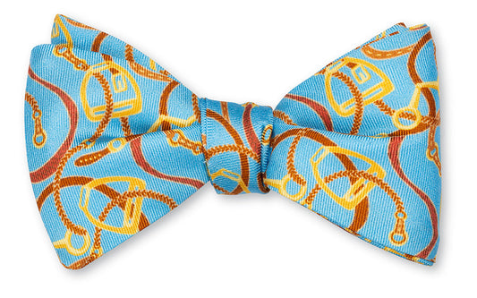 R. Hanauer Blue Baxter Stirrups Bow Tie - B5983