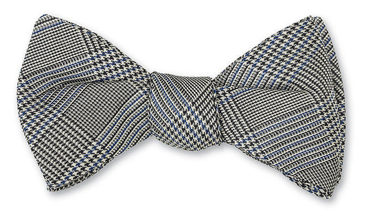 R. Hanauer Black/ Royal Glen Plaid Bow Tie - B470