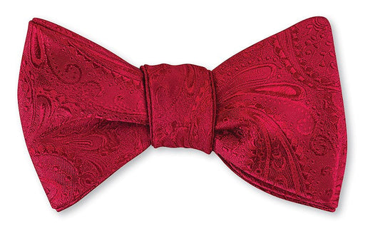 R. Hanauer Red Paisley Bow Tie - B3717