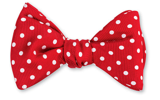 R. Hanauer Red Windsor Dots Bow Tie - B711