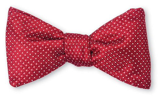 R. Hanauer Red Runnymede Pin Dots Bow Tie