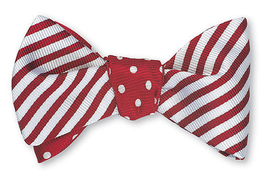 R. Hanauer Red Sherman/Windsor Bow Tie - B711/2543
