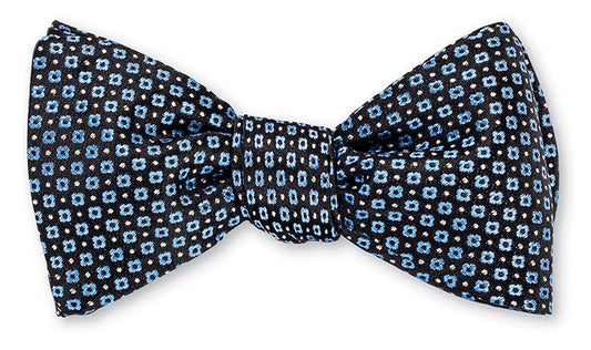 R. Hanauer Blue Langmore Micro Bow Tie - B5142