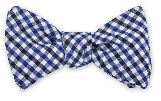 R. Hanauer Royal/Navy Gingham Bow Tie - B4810