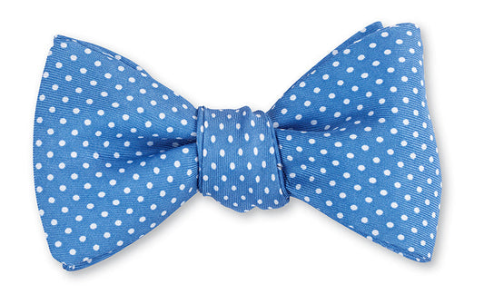 R. Hanauer Carolina Blue Halstead Polka Dots Bow Tie