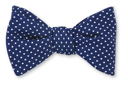 R. Hanauer Navy Halstead Polka Dots Bow Tie - B3825