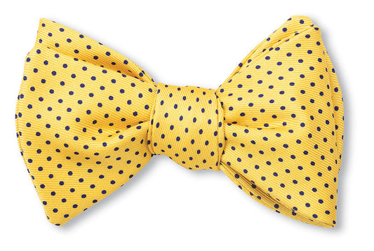 R. Hanauer Yellow Halstead Polka Dots Bow Tie - B3679