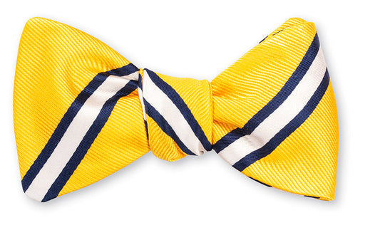 R. Hanauer Butler Stripes Bow Tie
