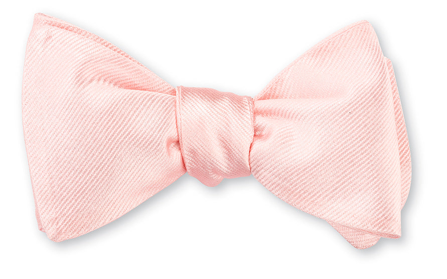 R. Hanauer Pale Pink Derwin Repp Bow Tie - B5032