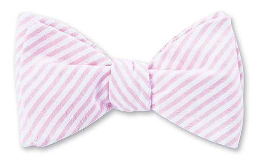 R. Hanauer Pink Seersucker Bow Tie - B3395