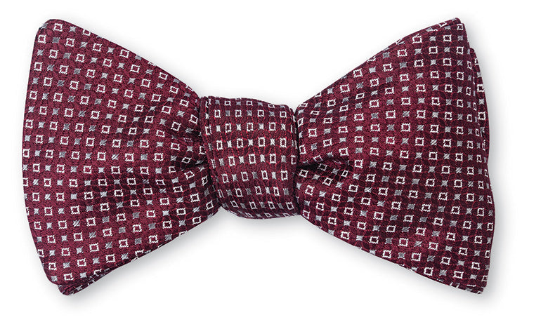 R. Hanauer Burgundy Pendleton Neats Bow Tie