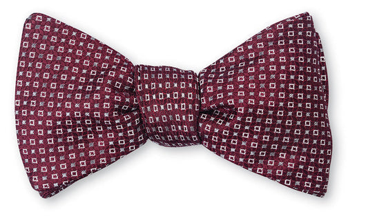 R. Hanauer Burgundy Pendleton Neats Bow Tie