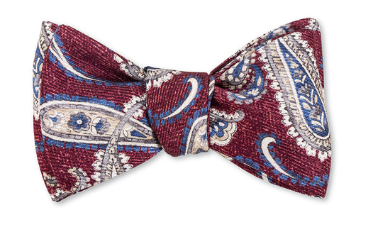 R. Hanauer Red Brendan Paisley Bow Tie - B5800