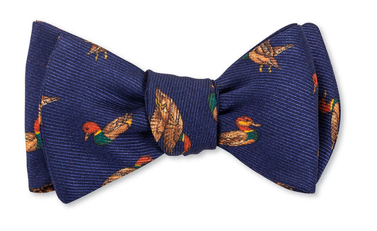 R. Hanauer Navy Bridgewater Ducks Bow Tie - B5798