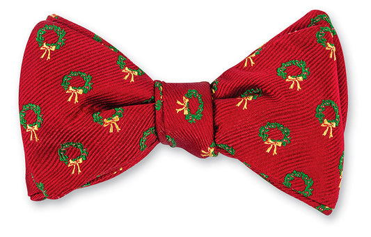 R. Hanauer Red Wreaths Bow Tie