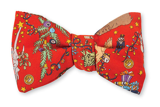 R. Hanauer Red Liberty Christmas Bow Tie - B5412