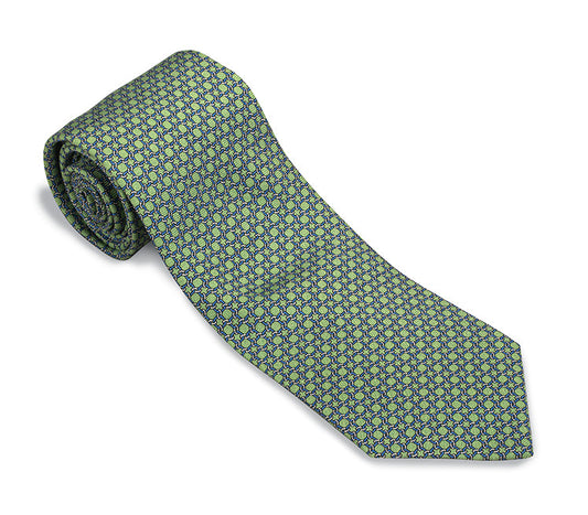 R. Hanauer Sage Circle Links Necktie - F6001