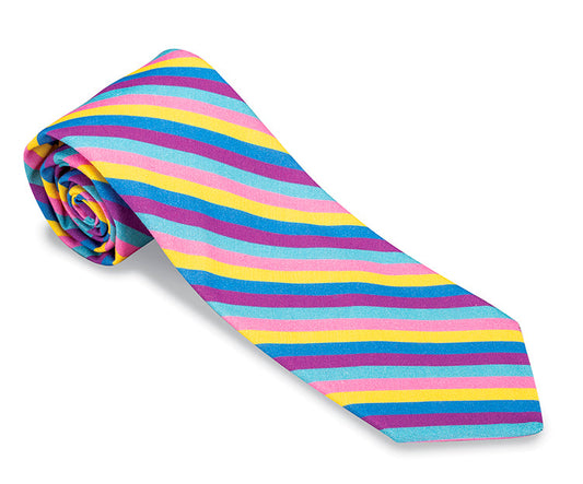 R. Hanauer Pastel Emory Stripes Necktie - F5276