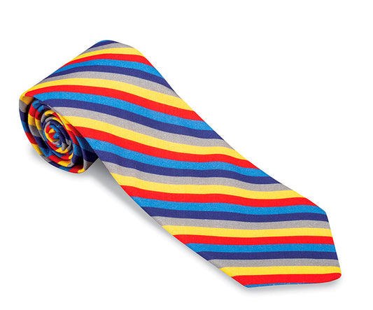 R. Hanauer Primary Emory Stripes Necktie - F5275