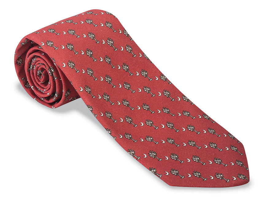 R. Hanauer Garnet Palmetto Necktie - F4855