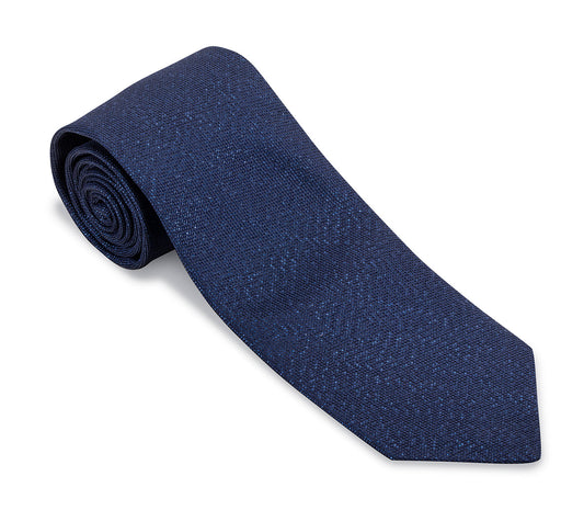 R. Hanauer Navy/Blue Lamé Necktie - F5837