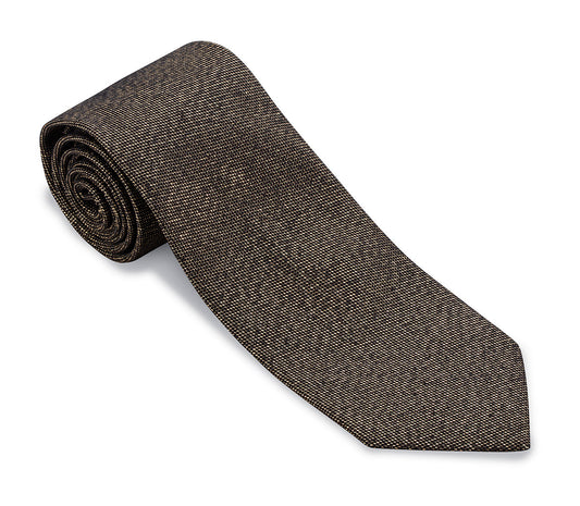 R. Hanauer Black/Gold Lamé Necktie - F5836
