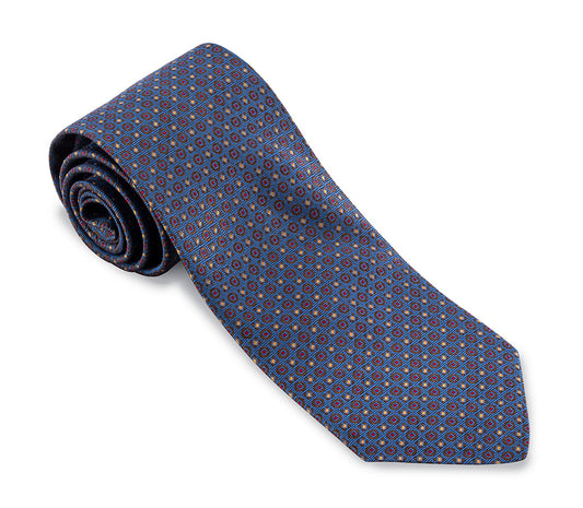 R. Hanauer Blue Chelsea Neats Necktie - F5818