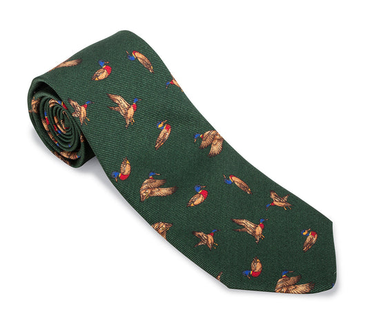 R. Hanauer Green Bridgewater Ducks Necktie - F5797