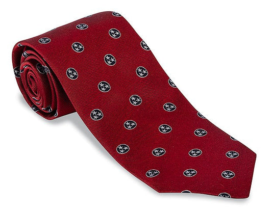 R. Hanauer Handmade Tennessee Tri Star Necktie - F4093
