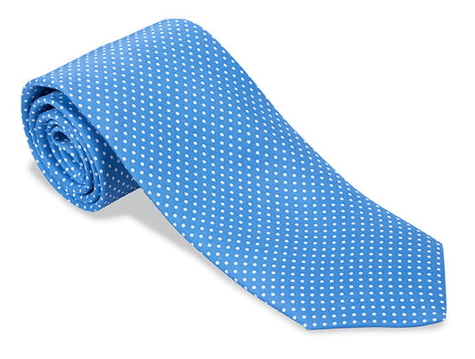 R. Hanauer Blue Halstead spots Necktie - F4407