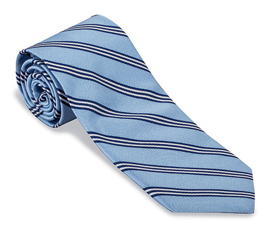 R. Hanauer Blue/Navy Brooks Striped Necktie - F2449