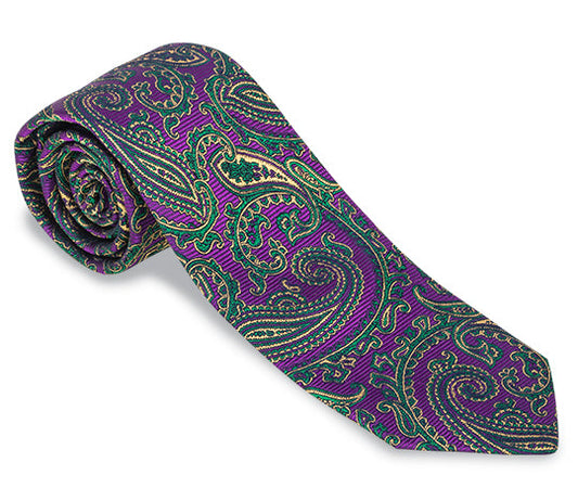 R. Hanauer Mardi Gras Paisley Necktie - F4475