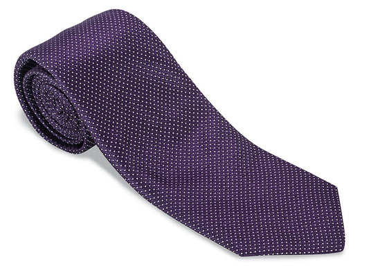 R. Hanauer Purple Runnymede Pin Dots Necktie - F4950