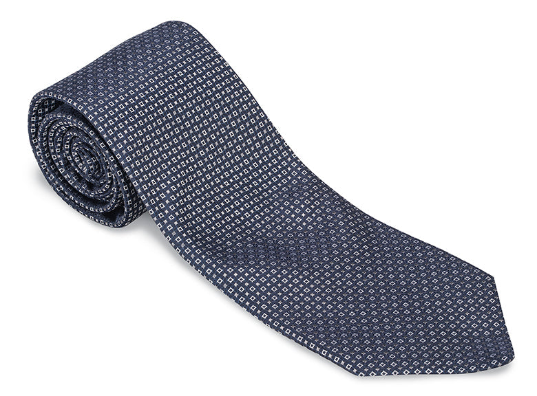 R. Hanauer Navy Pendleton Neats Necktie - F4953