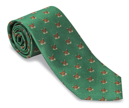 R. Hanauer Green Fox Mask Necktie - F2005
