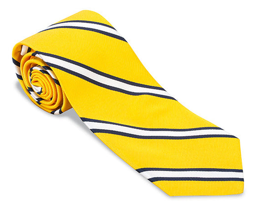 R. Hanauer Yellow Butler Stripes Necktie