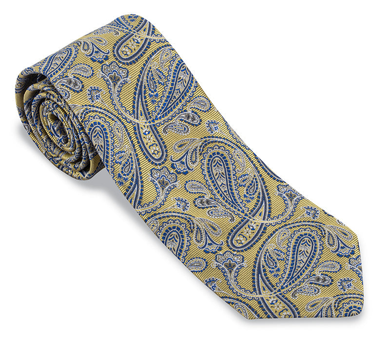 R. Hanauer Yellow Evans Paisley Necktie - F5716